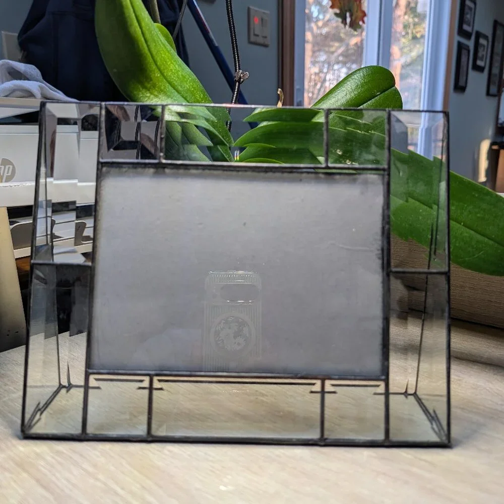 J Devlin Glass Art Photo Frame and Trinket Box - Picture 3 of 3